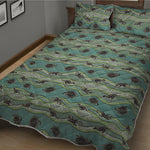 Aboriginal Animals Pattern Print Quilt Bed Set
