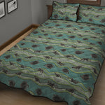 Aboriginal Animals Pattern Print Quilt Bed Set