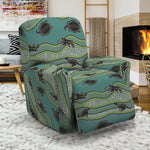 Aboriginal Animals Pattern Print Recliner Slipcover