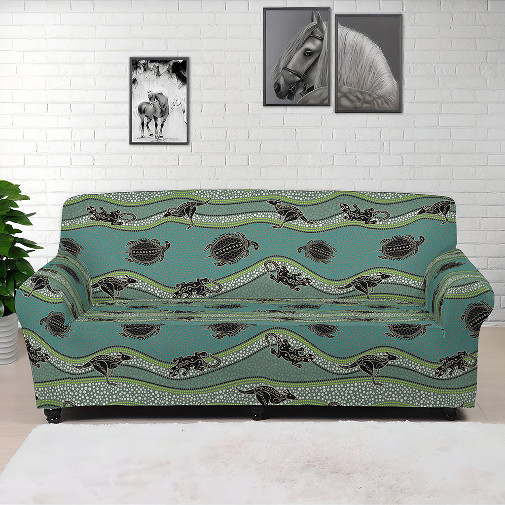 Aboriginal Animals Pattern Print Sofa Cover