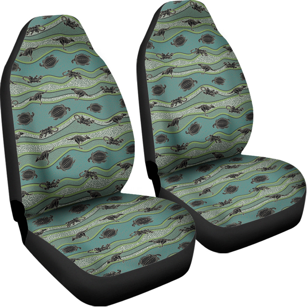 Aboriginal Animals Pattern Print Universal Fit Car Seat Covers