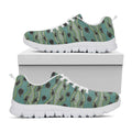 Aboriginal Animals Pattern Print White Running Shoes
