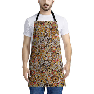 Aboriginal Art Dot Pattern Print Apron