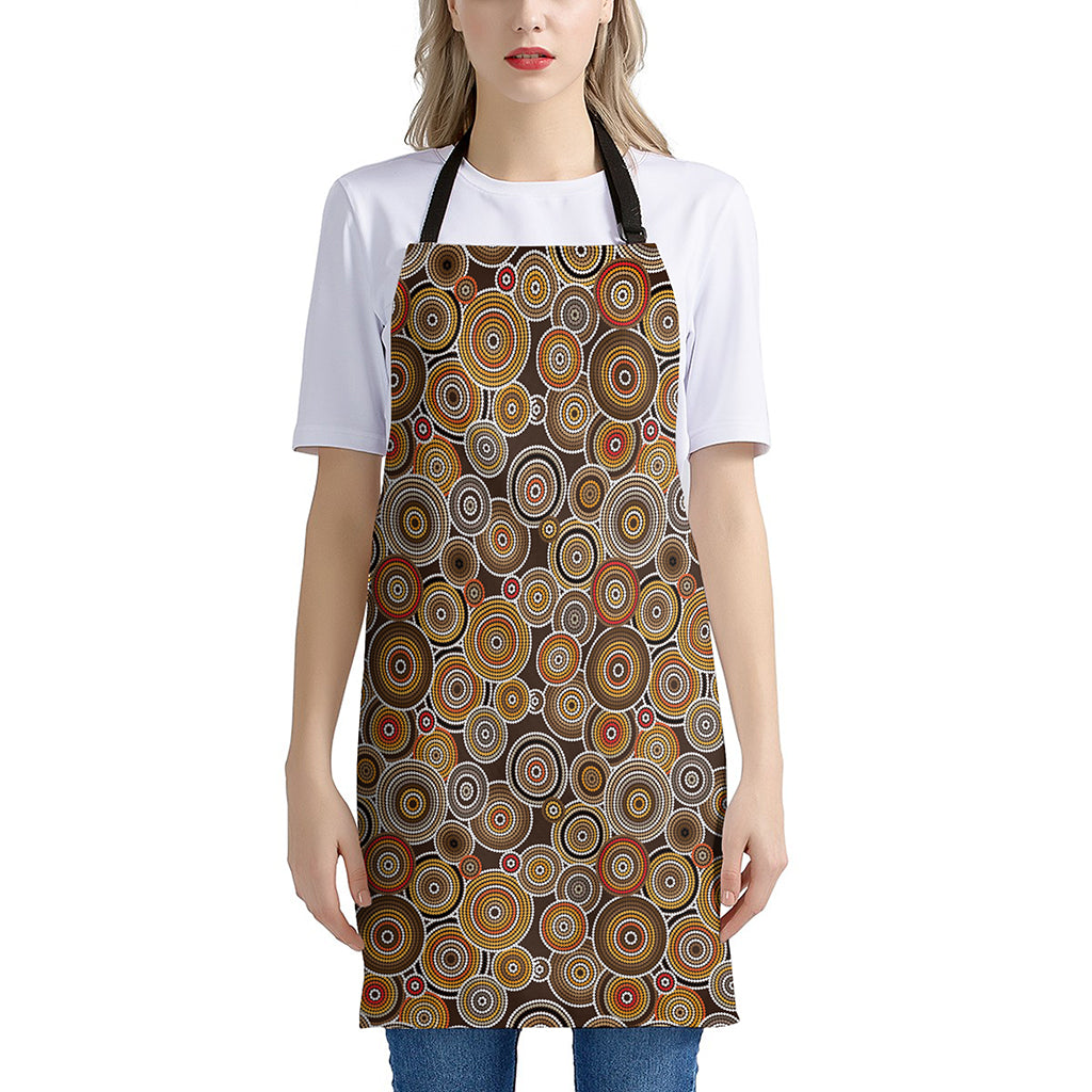 Aboriginal Art Dot Pattern Print Apron