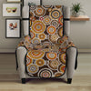 Aboriginal Art Dot Pattern Print Armchair Protector