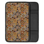 Aboriginal Art Dot Pattern Print Car Center Console Cover