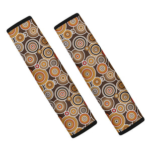 Aboriginal Art Dot Pattern Print Car Seat Belt Covers