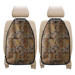 Aboriginal Art Dot Pattern Print Car Seat Organizers