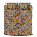 Aboriginal Art Dot Pattern Print Duvet Cover Bedding Set