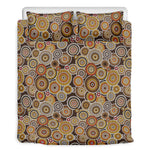 Aboriginal Art Dot Pattern Print Duvet Cover Bedding Set