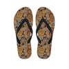 Aboriginal Art Dot Pattern Print Flip Flops