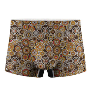 Aboriginal Art Dot Pattern Print Men's Boxer Briefs