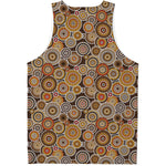 Aboriginal Art Dot Pattern Print Men's Tank Top