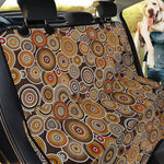 Aboriginal Art Dot Pattern Print Pet Car Back Seat Cover