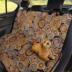 Aboriginal Art Dot Pattern Print Pet Car Back Seat Cover