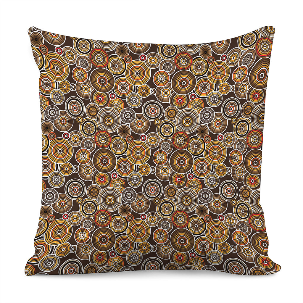 Aboriginal Art Dot Pattern Print Pillow Cover