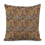 Aboriginal Art Dot Pattern Print Pillow Cover
