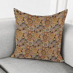 Aboriginal Art Dot Pattern Print Pillow Cover