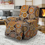 Aboriginal Art Dot Pattern Print Recliner Slipcover