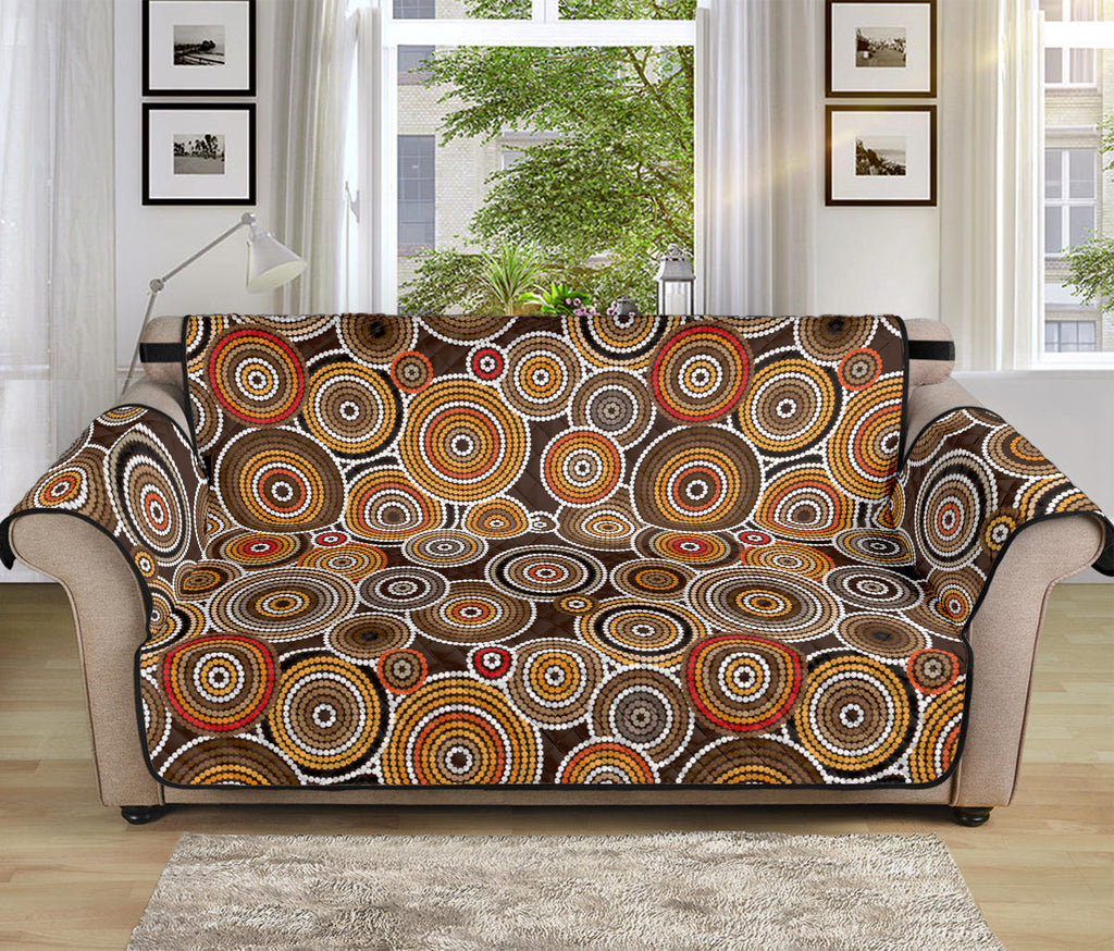 Aboriginal Art Dot Pattern Print Sofa Protector