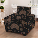 Aboriginal Australian Pattern Print Armchair Slipcover