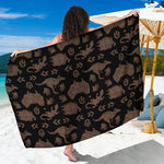 Aboriginal Australian Pattern Print Beach Sarong Wrap