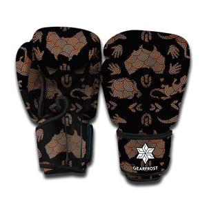 Aboriginal Australian Pattern Print Boxing Gloves