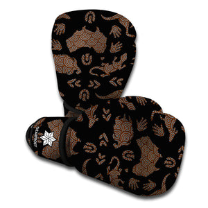 Aboriginal Australian Pattern Print Boxing Gloves