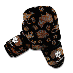 Aboriginal Australian Pattern Print Boxing Gloves