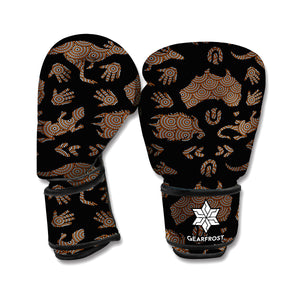 Aboriginal Australian Pattern Print Boxing Gloves