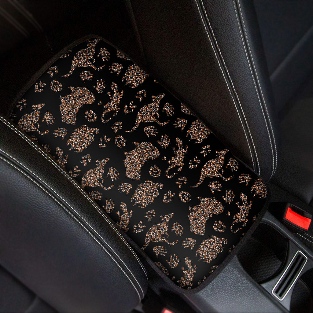 Aboriginal Australian Pattern Print Car Center Console Cover