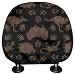 Aboriginal Australian Pattern Print Car Headrest Covers