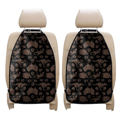 Aboriginal Australian Pattern Print Car Seat Organizers