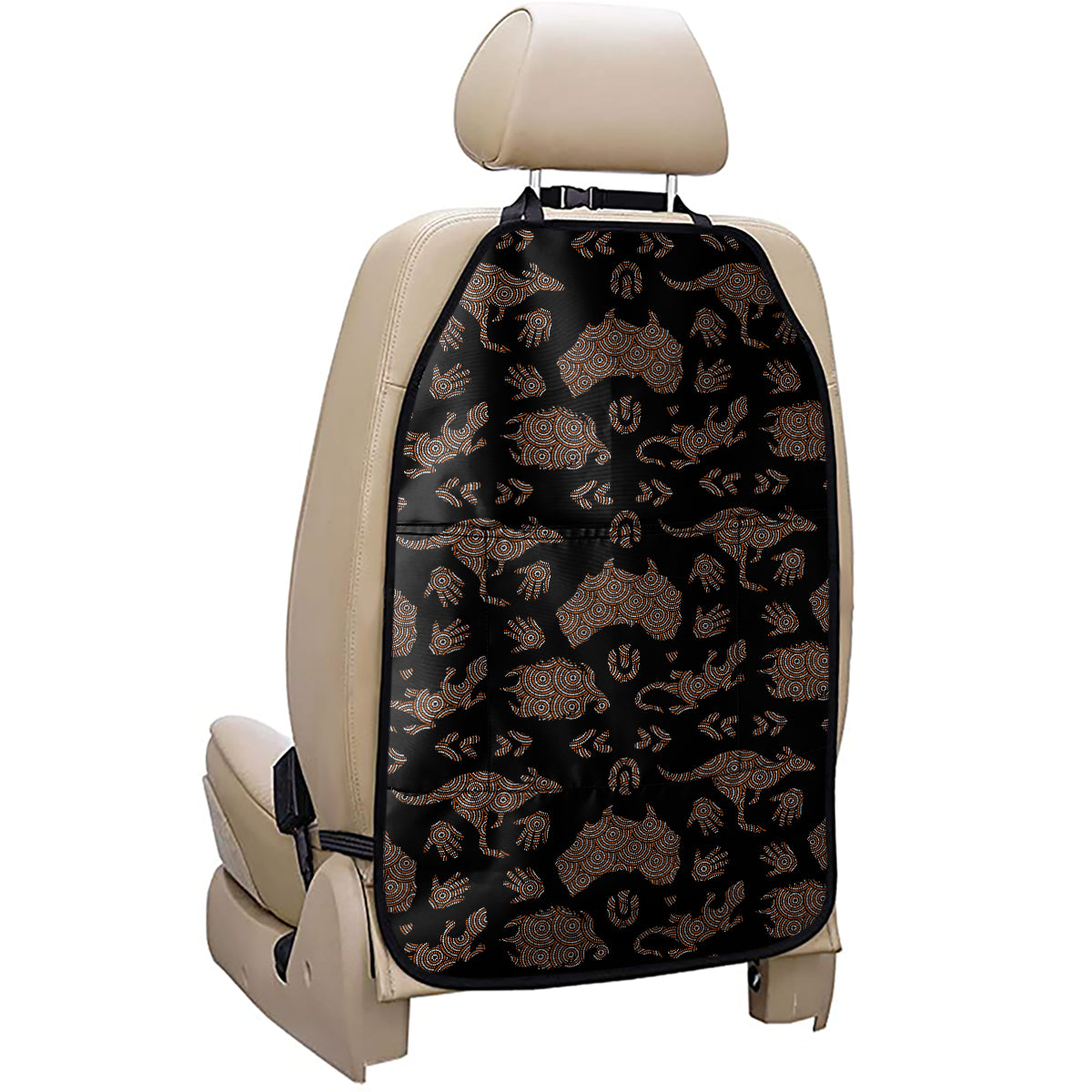 Aboriginal Australian Pattern Print Car Seat Organizers