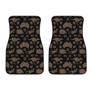 Aboriginal Australian Pattern Print Front Car Floor Mats