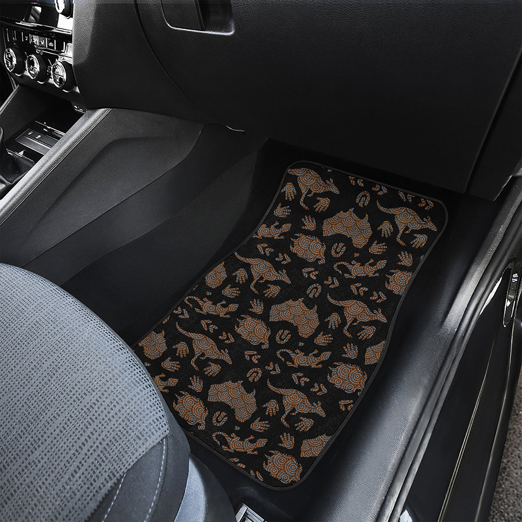 Aboriginal Australian Pattern Print Front Car Floor Mats