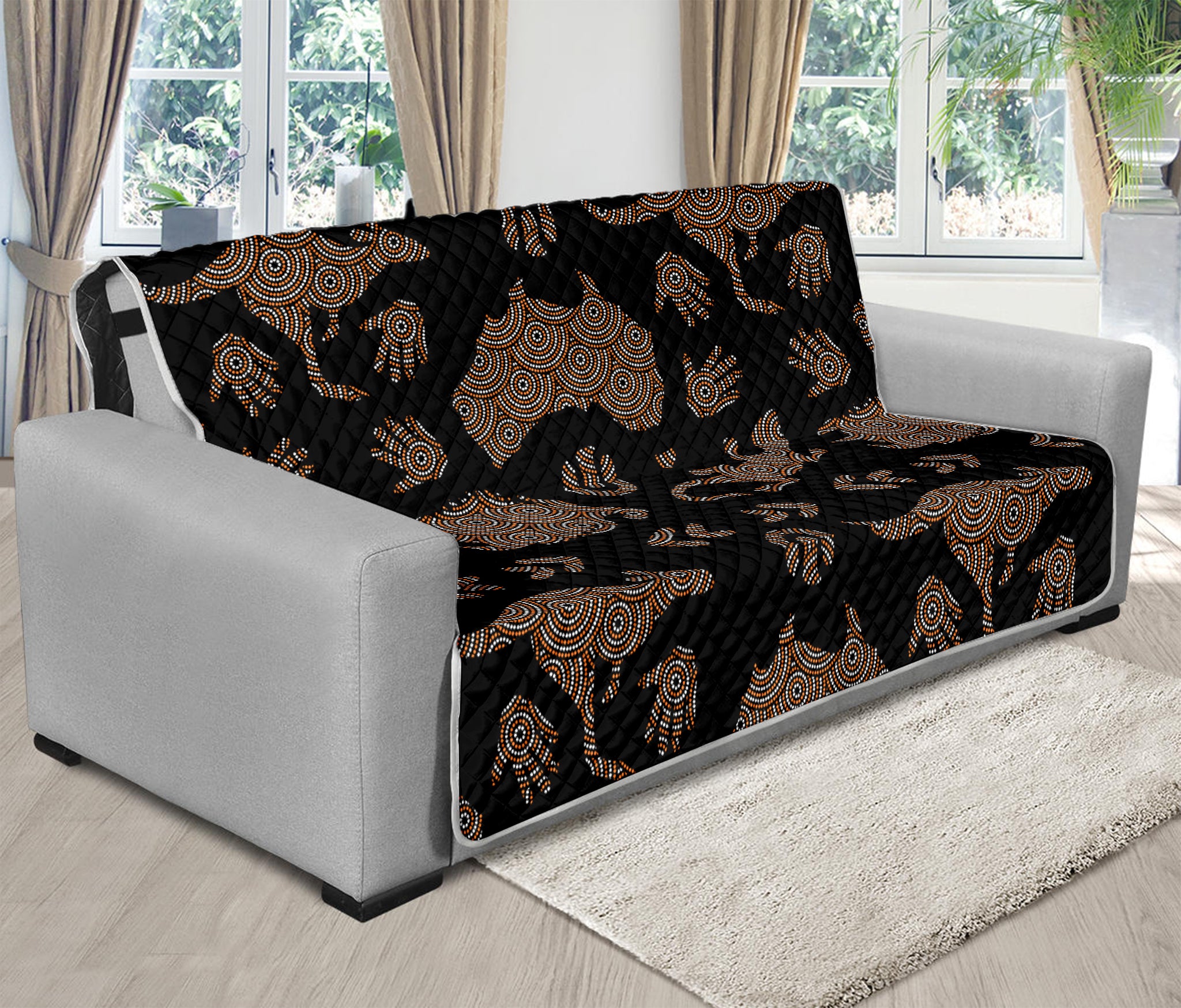 Aboriginal Australian Pattern Print Futon Protector