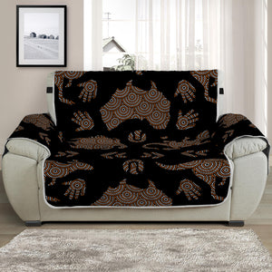 Aboriginal Australian Pattern Print Half Sofa Protector