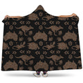 Aboriginal Australian Pattern Print Hooded Blanket
