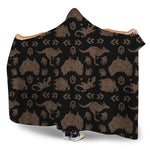 Aboriginal Australian Pattern Print Hooded Blanket