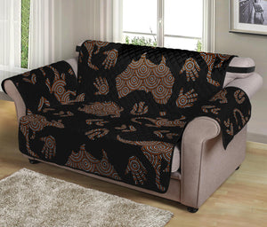 Aboriginal Australian Pattern Print Loveseat Protector