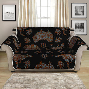 Aboriginal Australian Pattern Print Loveseat Protector