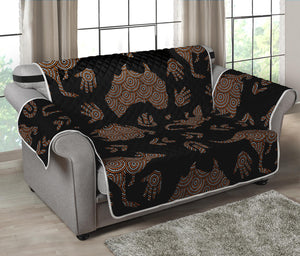 Aboriginal Australian Pattern Print Loveseat Protector