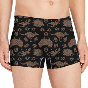 Aboriginal Australian Pattern Print Men's Boxer Briefs