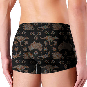 Aboriginal Australian Pattern Print Men's Boxer Briefs