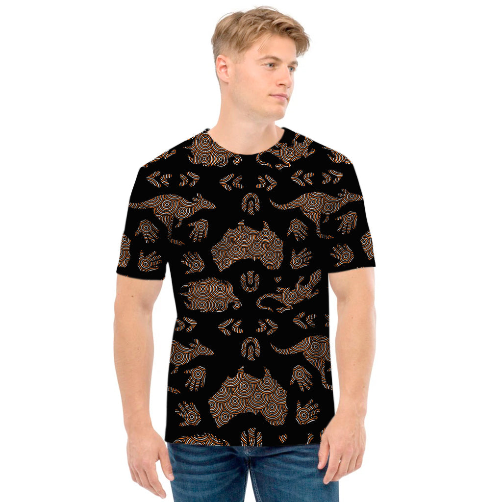 Aboriginal Australian Pattern Print Men's T-Shirt