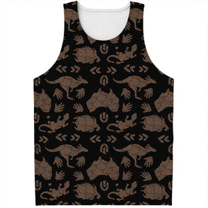 Aboriginal Australian Pattern Print Men's Tank Top