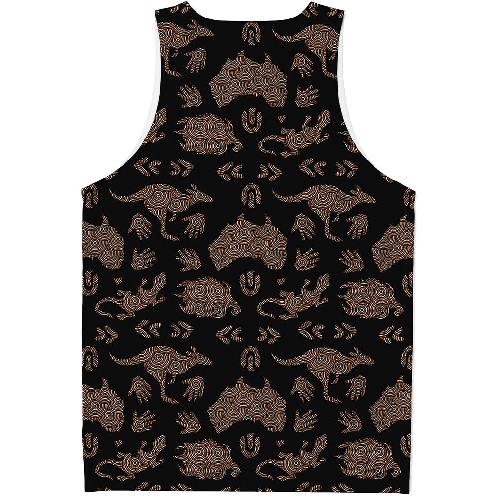 Aboriginal Australian Pattern Print Men's Tank Top