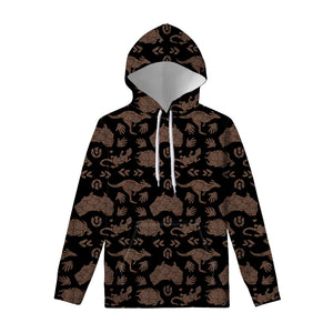 Aboriginal Australian Pattern Print Pullover Hoodie