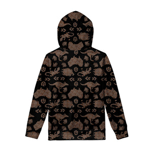 Aboriginal Australian Pattern Print Pullover Hoodie